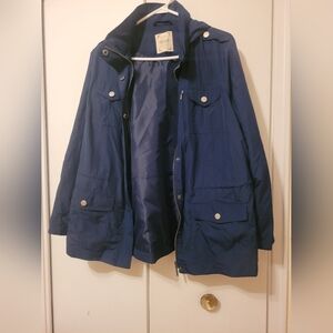Vintage-inspired Style & Co Petite Navy Blue Jacket (PL)